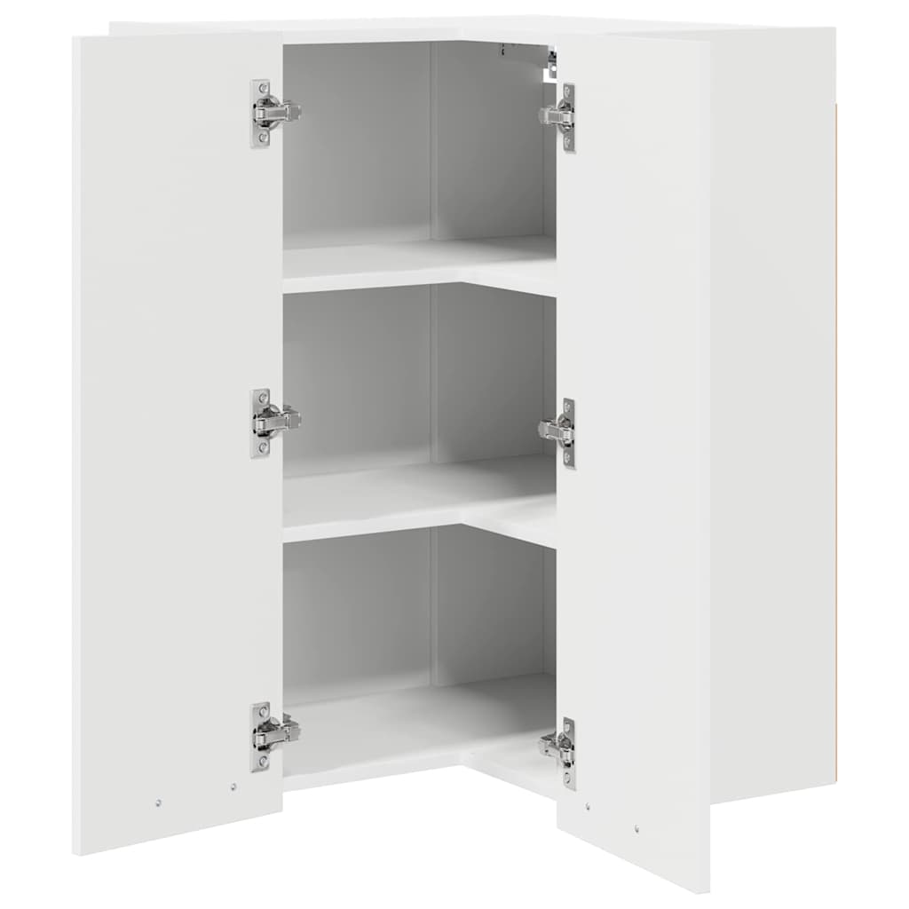 Hängeschrank mit Regal Riga Weiß 57 x 57 x 80 cm Holzwerkstoff